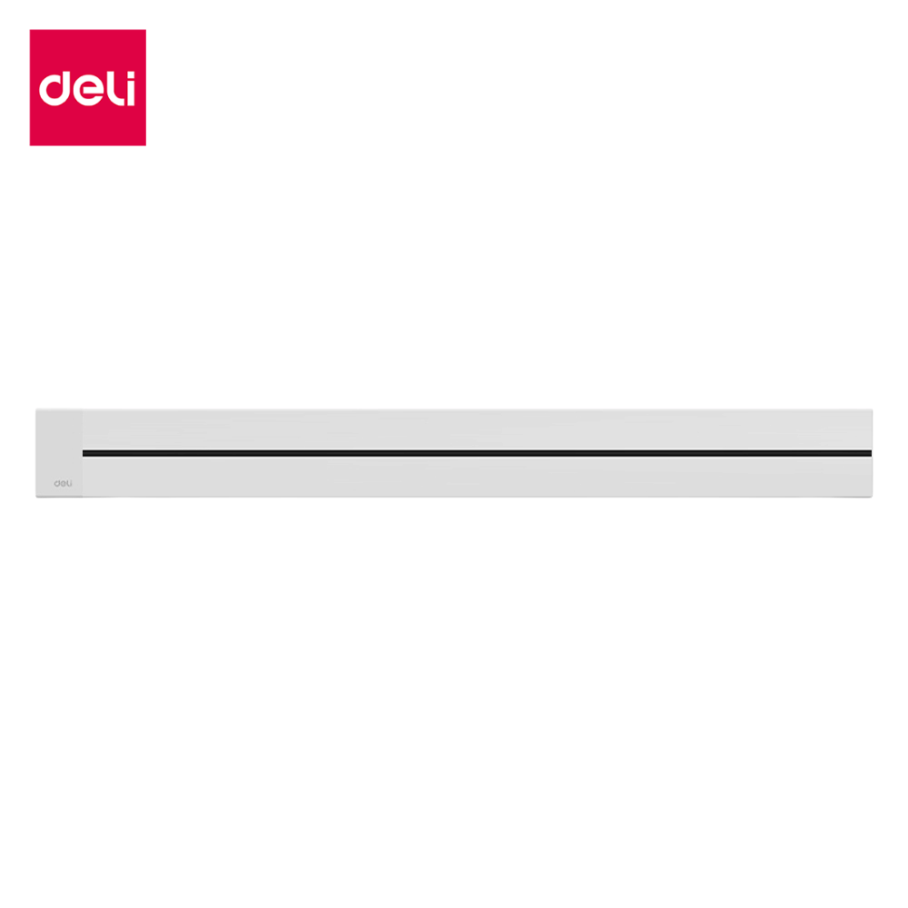 รางปลั๊กไฟแบบเลื่อนได้ DELI ET888(40)-WH-01 เฉพาะราง ขนาด 40CM 8000W สีขาว_0